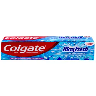 Colgate Max Fresh Peppermint Ice Blue Gel Toothpaste