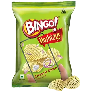 Bingo! Hashtags Cream & Onion Potato Chips