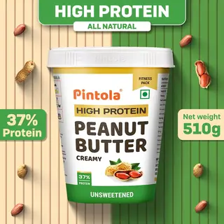 Pintola High Protein Peanut Butter Creamy Unsweetened