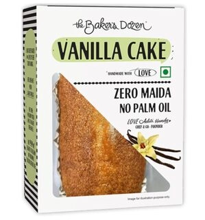 The Baker's Dozen Zero Maida Vanilla Cake