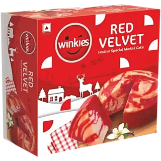 Winkies Red Velvet Marble Cake - Festive Special