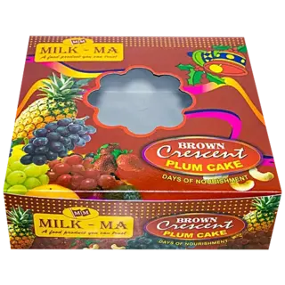 Milk Ma Brown Crescent Plum Cake