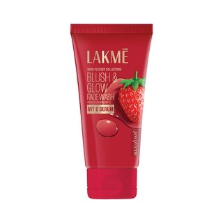  Lakmē Blush & Glow Hydrating Strawberry Facewash, with Vitamin C Serum