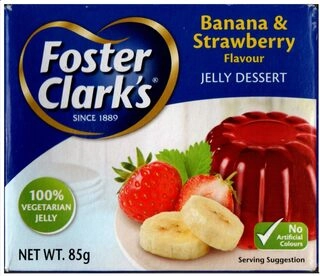 Foster Clark's Strawberry & Banana Flavour Jelly Dessert