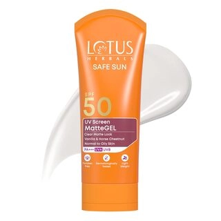 Lotus Herbals Safe Sun UV Screen SPF 50 PA+++ Matte Gel for Normal to Oily Skin