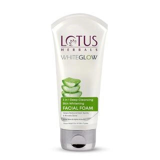 Lotus Herbals Whiteglow 3-In-1 Deep Cleansing Skin Whitening Facial Foam