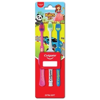 Colgate Toothbrush for Kids 2+ years, 3Pcs, with Extra Soft Bristles