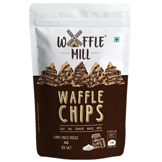 Waffle Mill Waffle Chips - Dark Choco Drizzle & Sea Salt