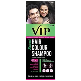 Vip Natural Hair Colour Shampoo 5 In 1 Black