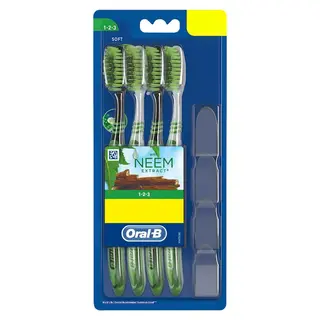 Oral-B 123 Neem Extract Toothbrush (Buy 2 Get 2 Free)
