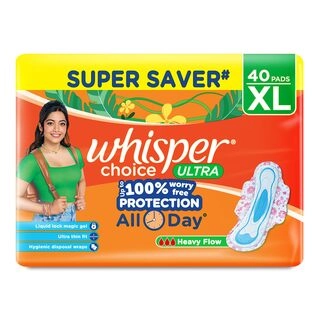  Whisper Choice Sanitary Pads with Wings 