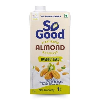 So Good Plant Based Almond Beverage Unsweetened