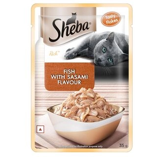 Sheba Fish With Sasami Flavour Wet Cat Food