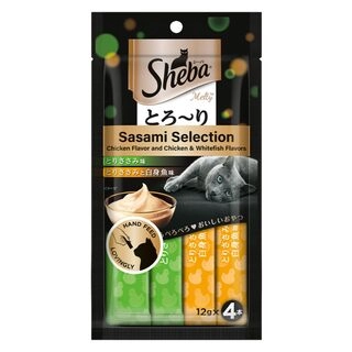 Sheba Melty Sasami Selection Chicken Flavour & Chicken Whitefish Flavours Cat Snack
