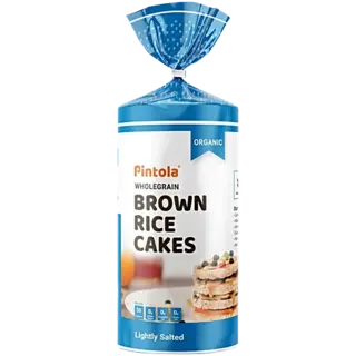 Pintola Organic Wholegrain Brown Rice Cakes - Lightly Salted