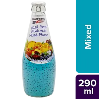 Americano Basil Seed Drinks Mixed