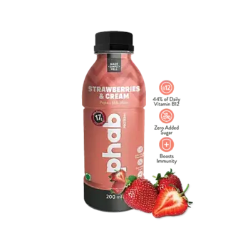 Phab Protein Milkshake - Strawberries & Cream