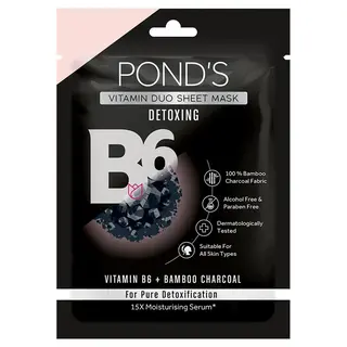 DETOXING VITAMIN B6 + BAMBOO CHARCOAL FACE MASK