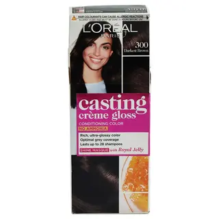 L'Oreal Paris Casting Creme Gloss Conditioning Hair Color, Darkest Brown (300)