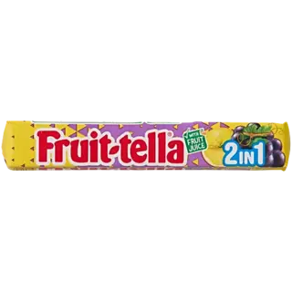 Fruit-Tella 2 In 1 Lemon & Grape Flavour