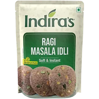 Indira's Ragi Masala Idli