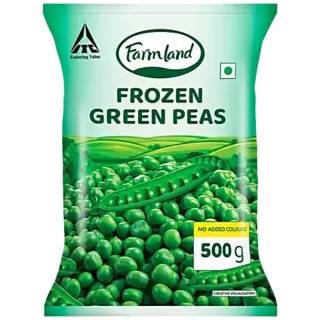 Farm Land Frozen green Peas