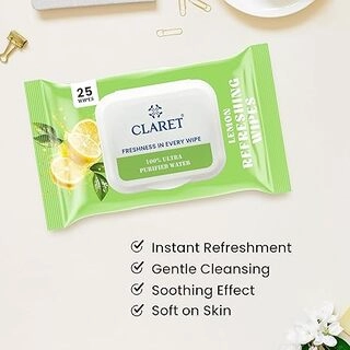 Claret Lemon Wet Wipes