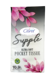 Claret Pocket Tissue 3 ply