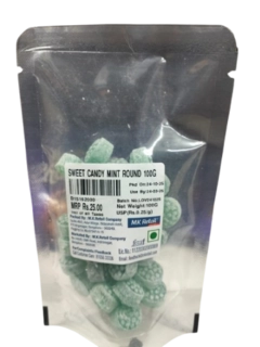 Sweet Candy Mint Round