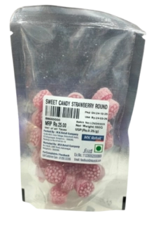 Sweet Candy Strawberry Round