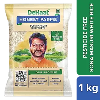 Dehaat Honest Farms Sona Masuri Rice White