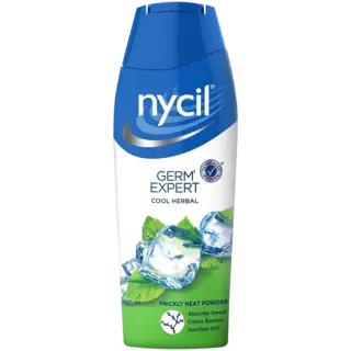 Nycil Germ Expert Prickly Heat Talc - Cool Herbal