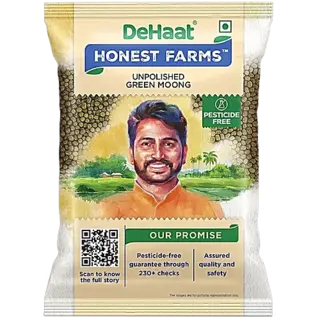 Dehaat Honest Farms Unpolished Green Moong Pesticide Free
