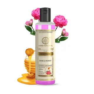 Khadi Natural Herbal Rose And Honey Body Wash