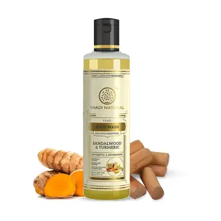 Khadi Natural Herbal Sandal And Turmeric Body Wash