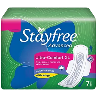 Stayfree Sanitary Pads - Advanced Xl Soft Ultra-Thin, with Wings