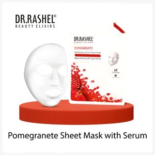DR.RASHEL Pomegranate Face Sheet Mask With Serum