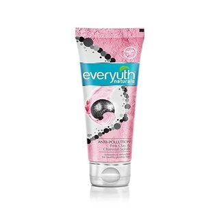 Everyuth Naturals Anti Pollution Pink Clay & Charcoal Scrub