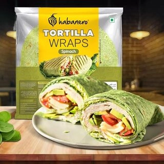 Habanero Spinach Tortilla Wrap