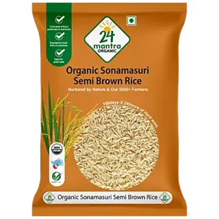 24 Mantra Organic Sonamasuri Semi Brown Rice