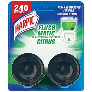 Harpic Citrus Flushmatic Twinpack