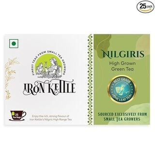 Iron Kettle Nilgiris High Grown Green Tea Mesh Teabags