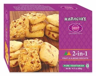 Karachi Biscuits 2 In 1 Fruit& Almond