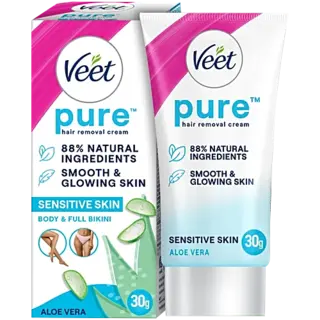 Veet Pure Hair Removal Cream - Aloe Vera, Sensitive Skin
