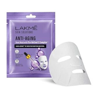 Lakme Solutions Sheet Mask Anti-Aging with Pro Retinol C Complex