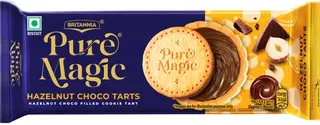 Britannia Pure Magic Hazelnut Choco Tarts Biscuit