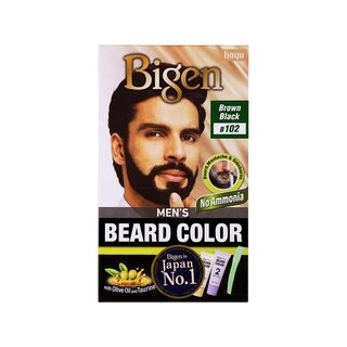 Bigen Men's Beard Color Brown Black B102