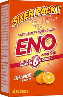 Eno Fruit Salt Orange Sixer Pack Sachets