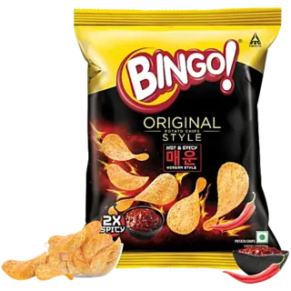 Bingo Original Style Hot & Spicy Korean Style Potato Chips