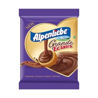 Alpenliebe Grande Eclairs Caramel Choco Chewy Toffee